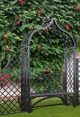The 'Brighton' arbour seat with side panels