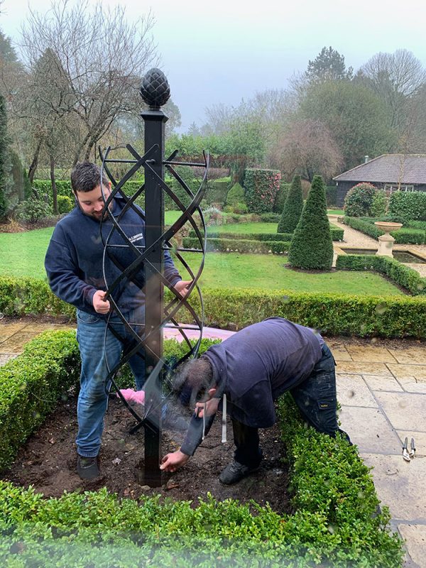 Installing the Charleston Rose Obelisk by Classic Garden Elements