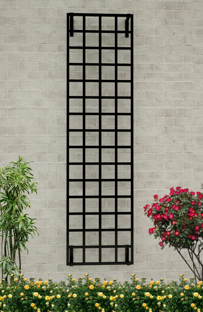 Modern Wall-Mounted Trellis. Made of steel. Galvanised & powder coated.