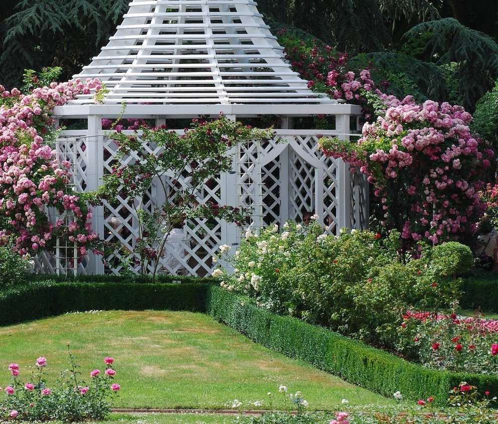 White Zweibrueck Wrought-Iron Gazebo