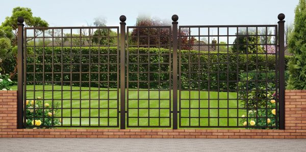 Exclusive metal railing panels in Bauhaus style, by Classic Garden Elements