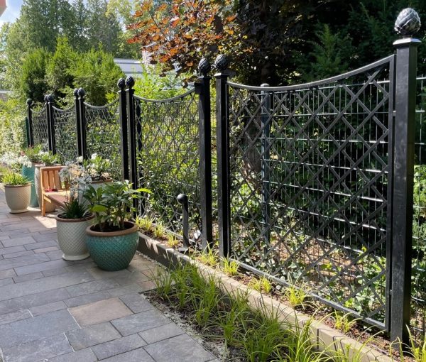Metal fence panels by Classic Garden Elements