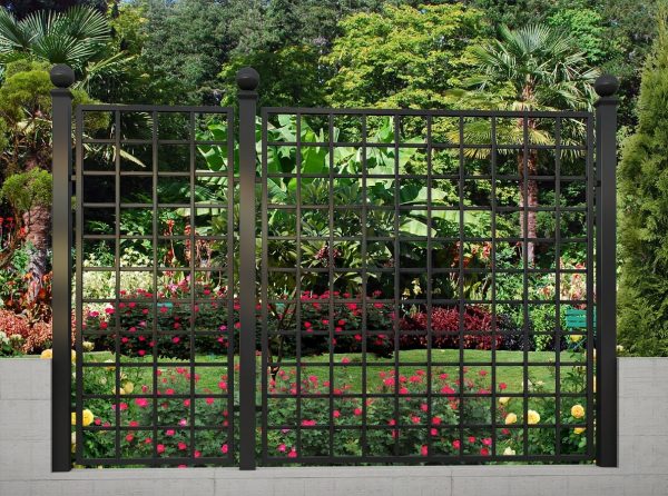 Bauhaus Metal Railing Panels by Classic Garden Elements