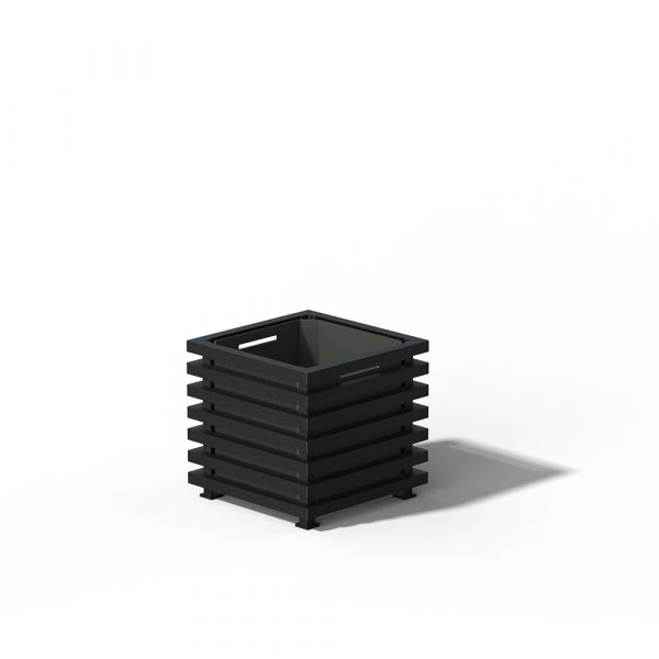 The Small Ibiza Planter by Classic Garden Elements in RAL 9005 Jet black