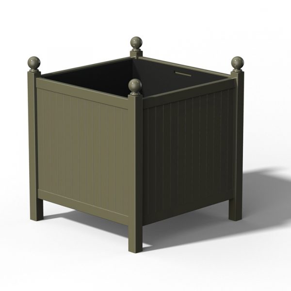 The Large Versailles Planter Park by Classic Garden Elements, RAL 7034 Yellow grey