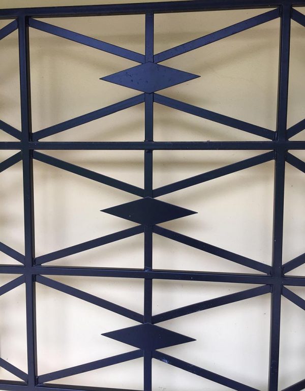 Close-up of the Cubist Wall Trellis by Classic Garden Elements