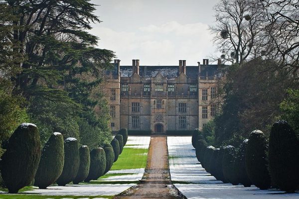 Exterior view of Montacute House in Somerset, England