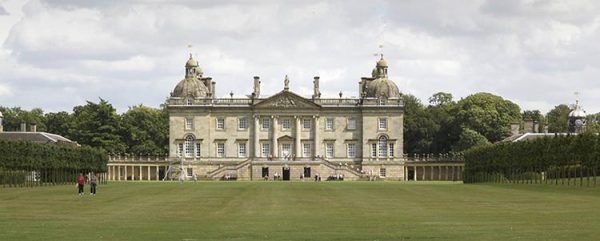 Exterior view of Houghton Hall in Norfolk, England