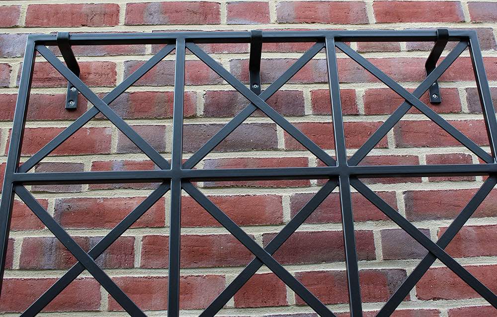 Large Modern Wall Trellis. Made of steel. Galvanised and powder coated.