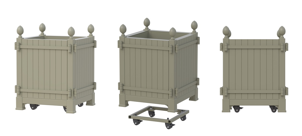 Versailles Planters with Wheels