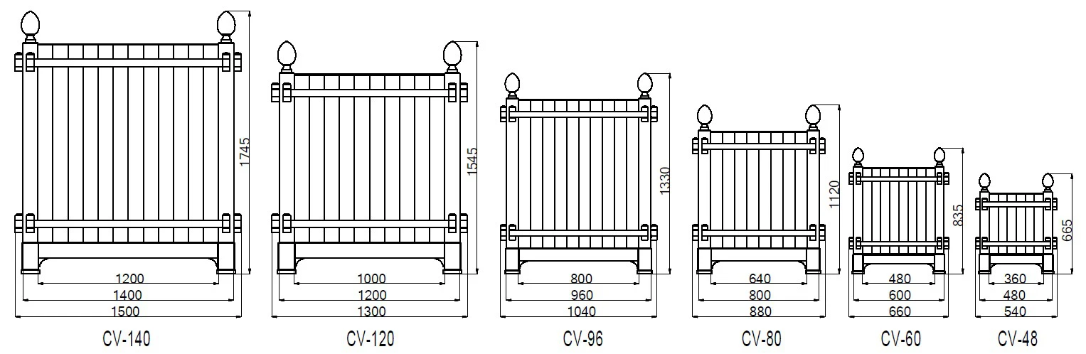 Caisse de Versailles Planter